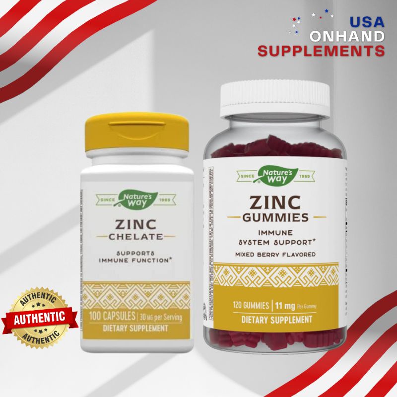 USA Onhand Nature's Way, Zinc Chelate / Lozenges, Calcium Magnesium