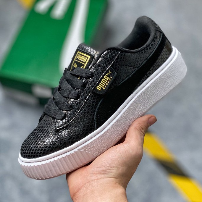 black white platform sneakers