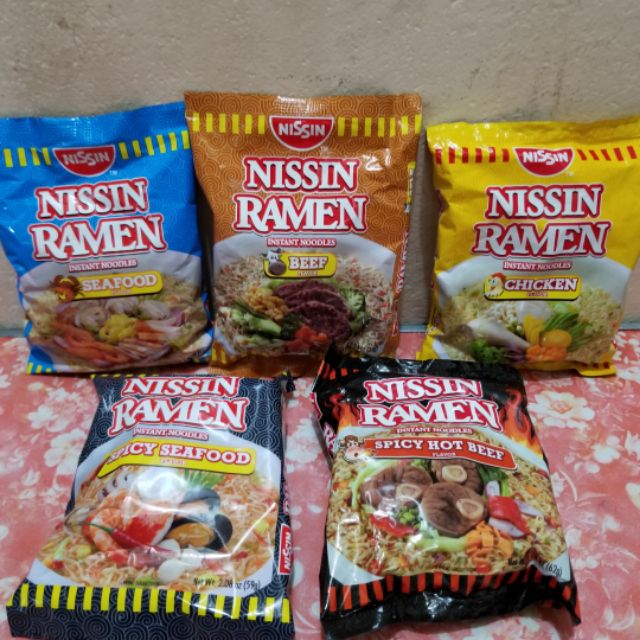 NISSIN RAMEN Instant Noodles Seafood And Creamy Seafood Flavor (20 ...