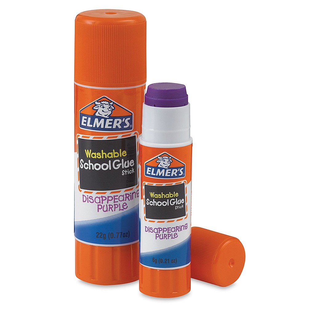 Elmer’s Washable School Glue Stick Disappearing Purple School
