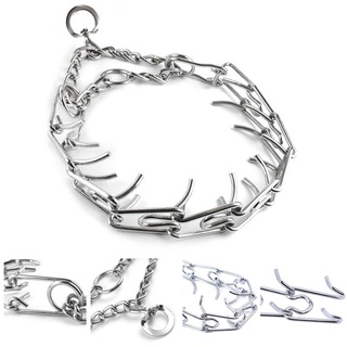 Dog Chain Training Collar Prong Choker Collars Pet Iron Metal Choke Neck Leash Walking Training Tool #2