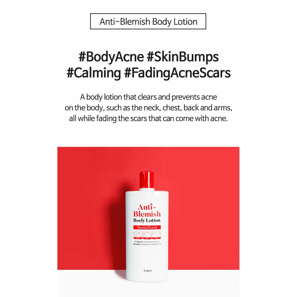anti blemish body lotion