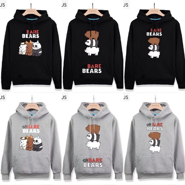 we bare bears hoodie miniso