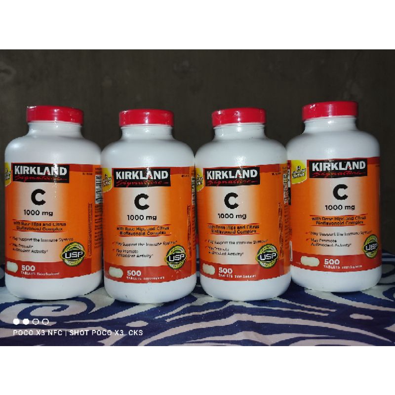 kirkland signatures Vitamin 100O MG USA Original version sold per