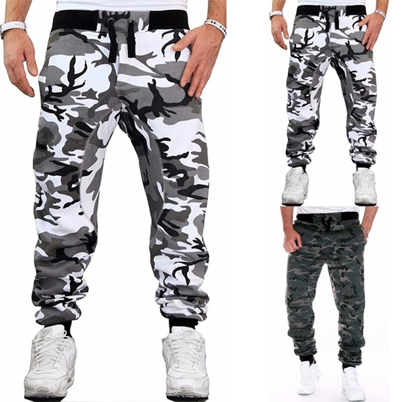 fashion camouflage slim casual pants
