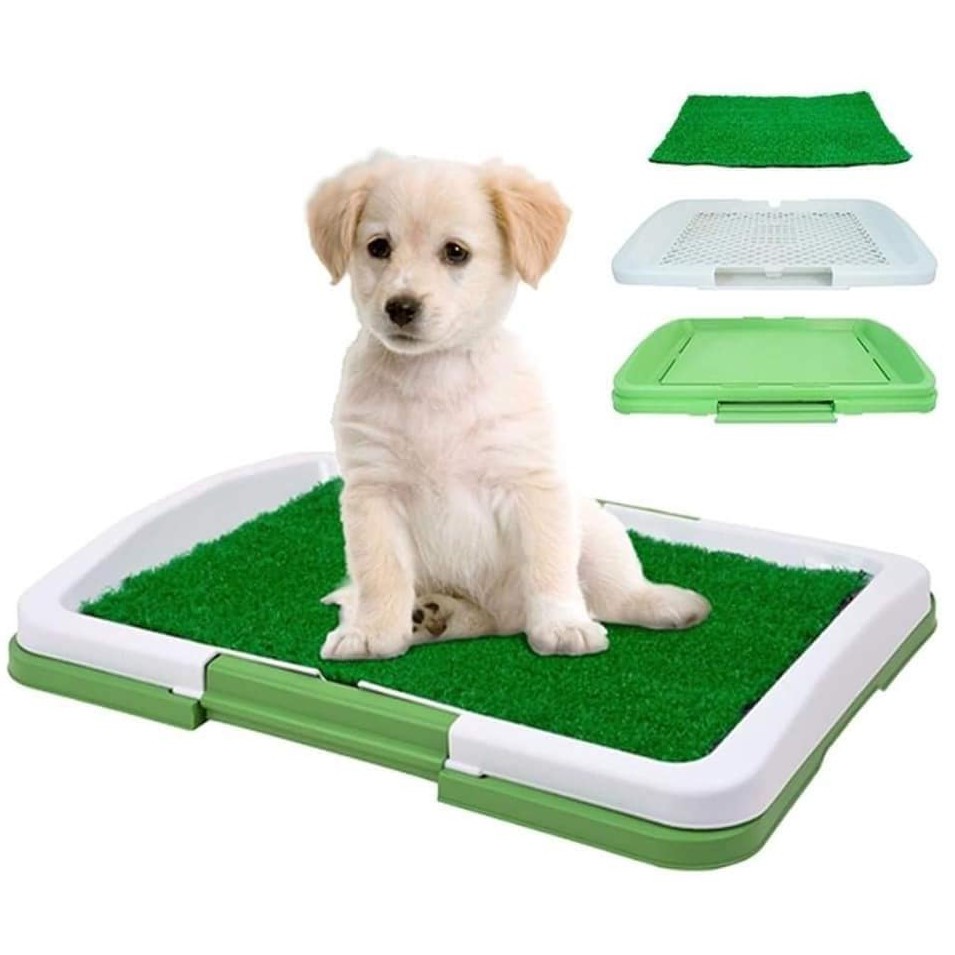 Toilet Dog Grass Pad Pee Mat Patch Simulation Training Green Artificial