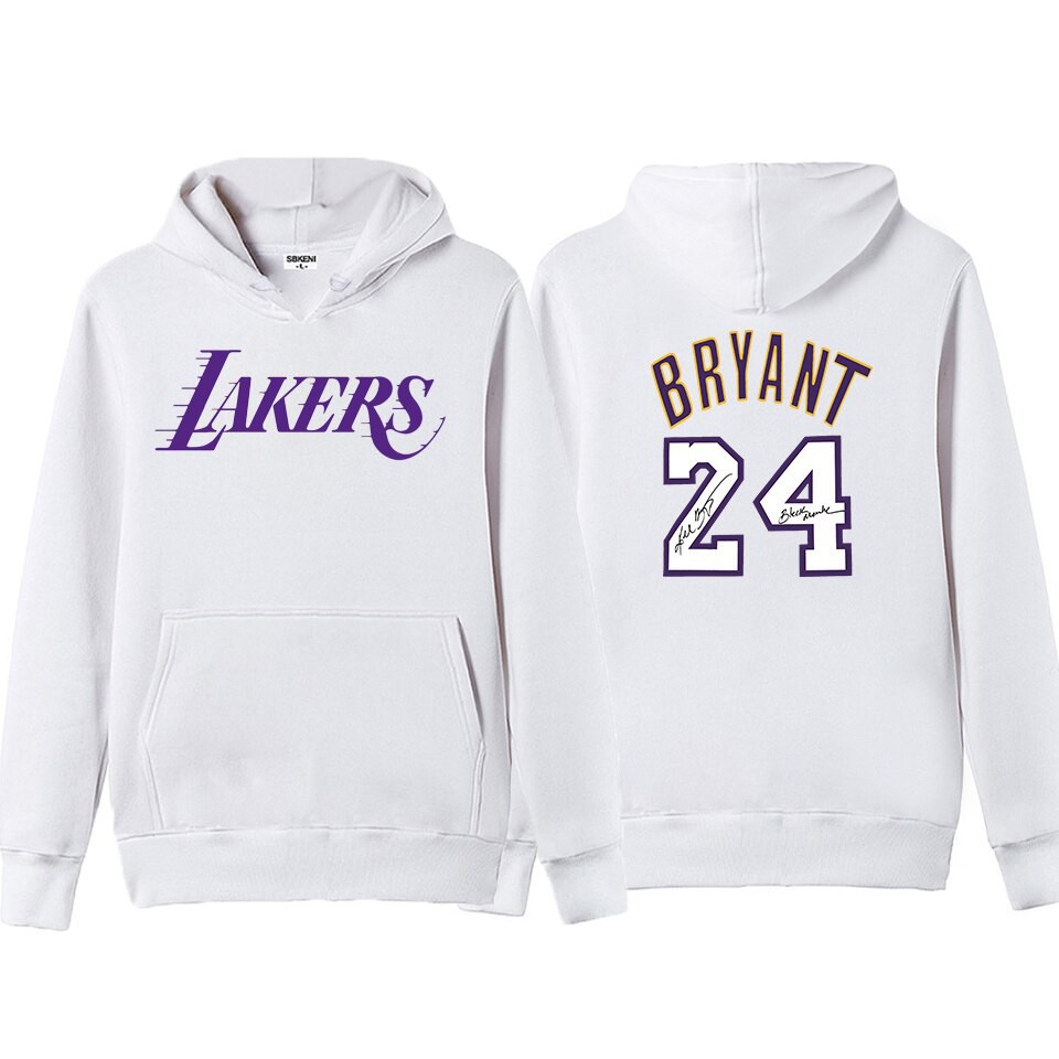 lakers white hoodie