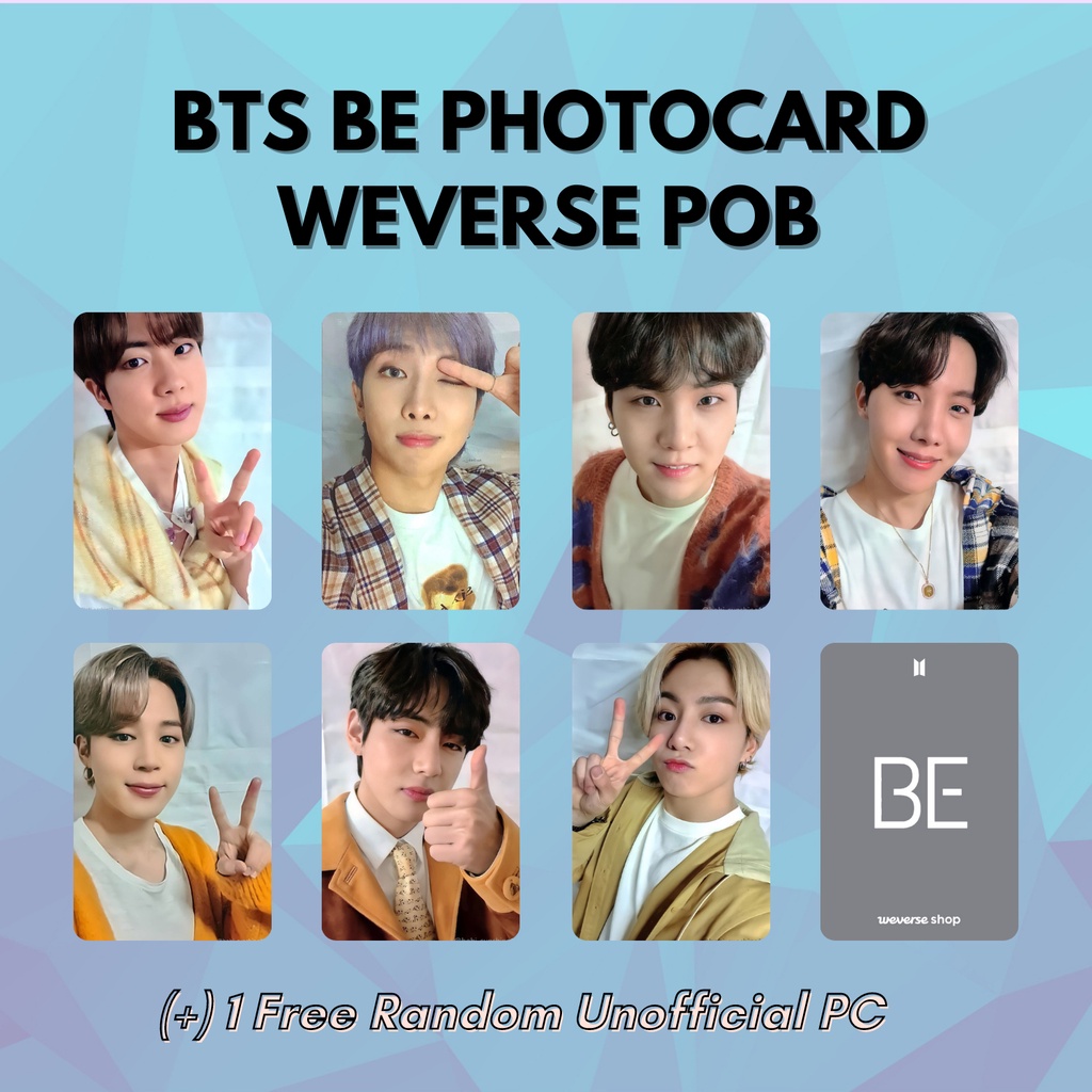 Bts Be Photocards Pre Order Benefits Unofficial Shopee Philippines