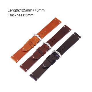 18mm 20mm 22mm 24mm High-end Retro 100% Calf Leather Watch band Genuine Leather Straps Free shipping #5