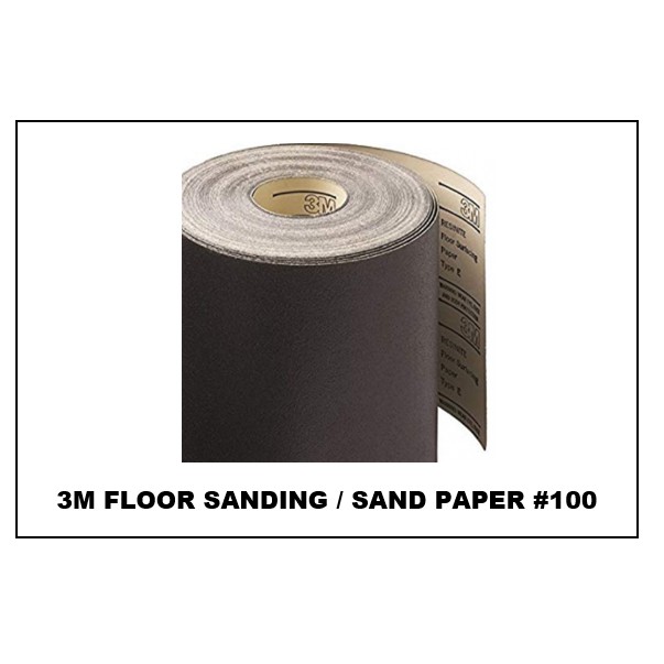 3M Floor Sanding / Sand Paper 100 Sandpaper Grit 100 (per meter