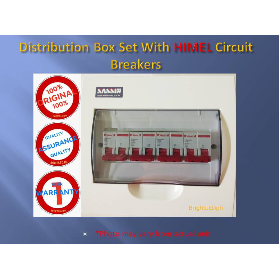 ELECTRICAL PANEL BOARD/ DISTRIBUTION BOX SET WITH 4 HIMEL CIRCUIT