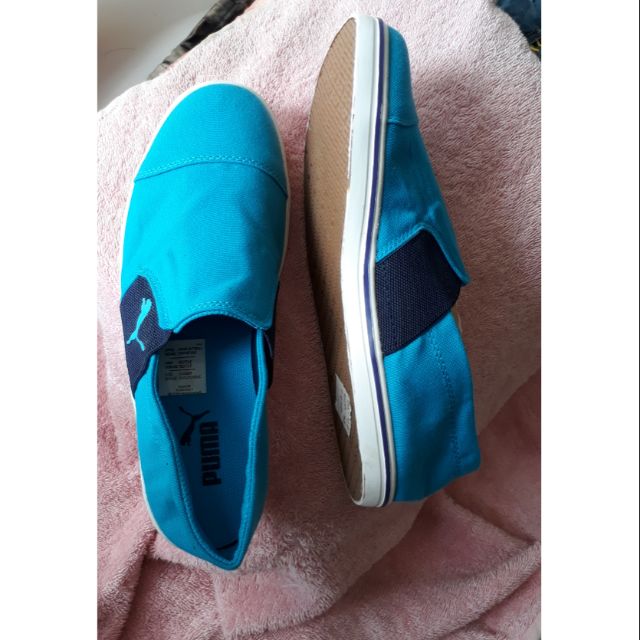 teal slip on shoes