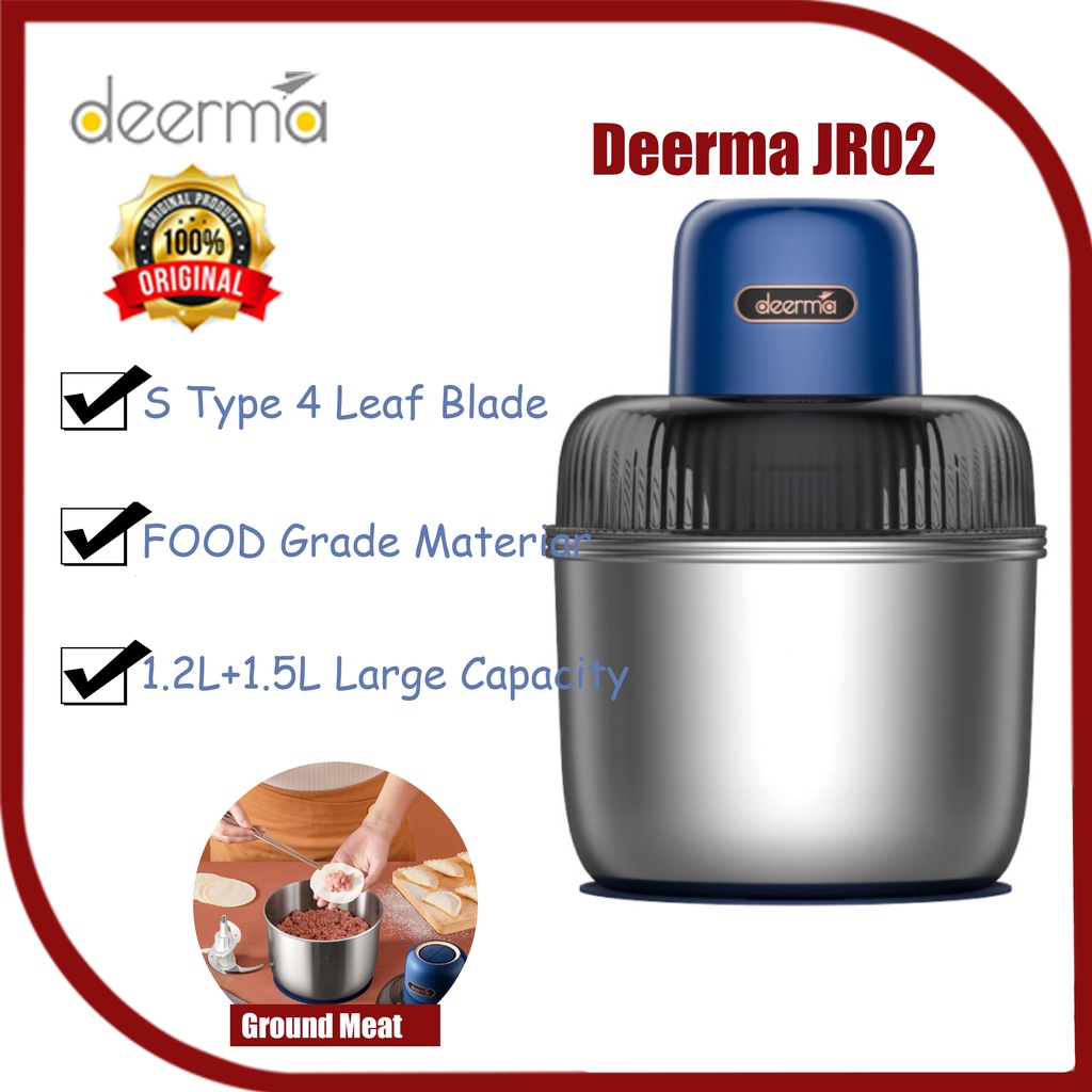 Deerma JR02 Stainless Steel Meat Grinder Food Processor Meat Grinder