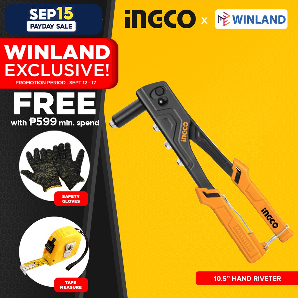 2022 NEW! INGCO by Winland Super Select Heavy Duty Rivet Hand Riveter