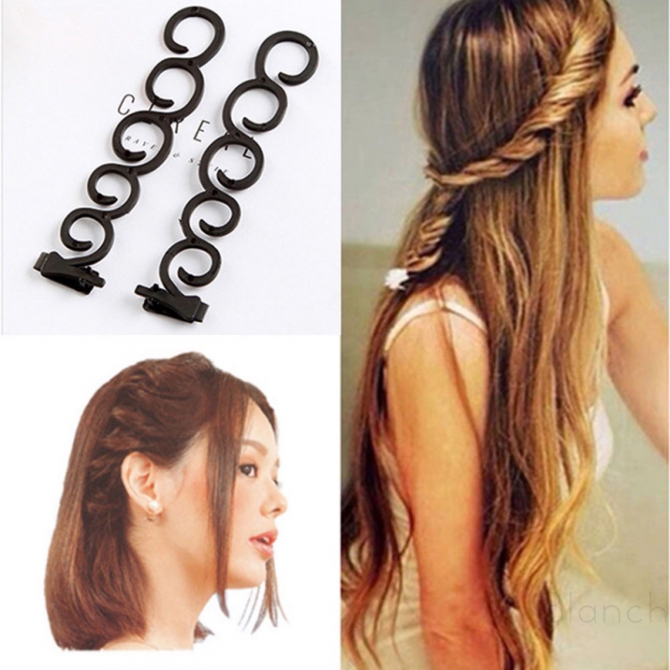 Magic Hair Twist Centipede Braid Styling Clip Stick Bun Tool