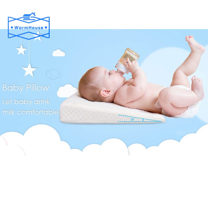 Baby Sleep Pillow Anti Baby Spit Milk Crib Cot Wedge Pillow