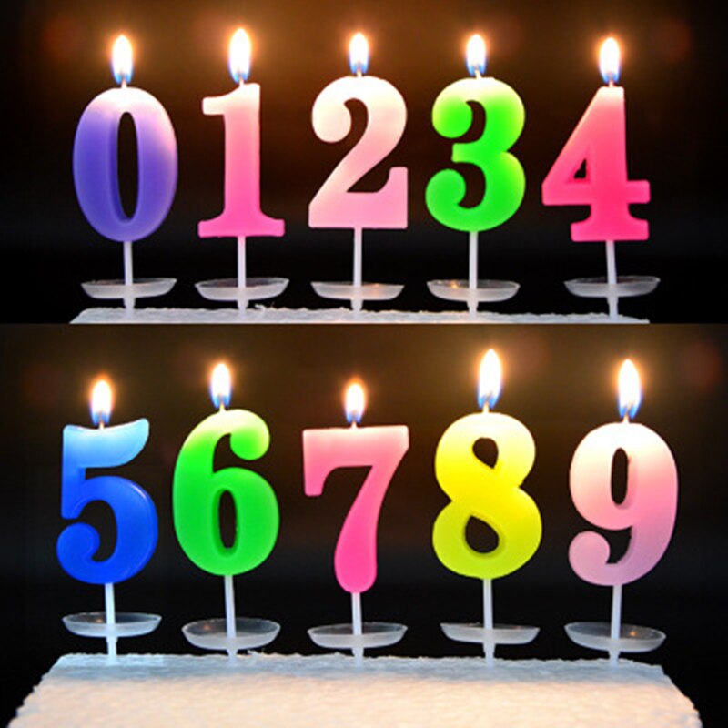 Number Cake Candle Cake Topper Decoration Kids Birthday Party Candles ...