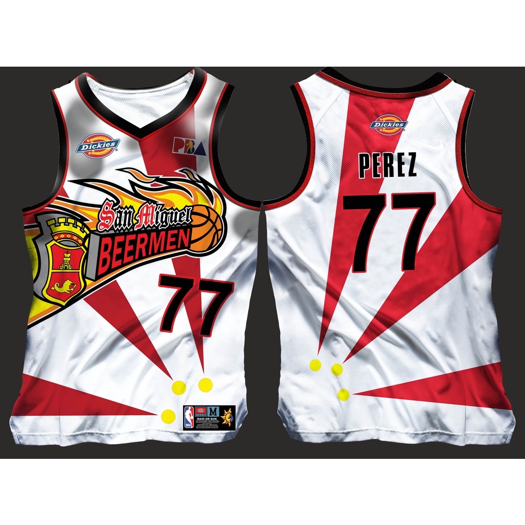 SAN MIGUEL BEERMEN BASKETBALL JERSEY FREE CUSTOMIZE NAME AND NUMBER