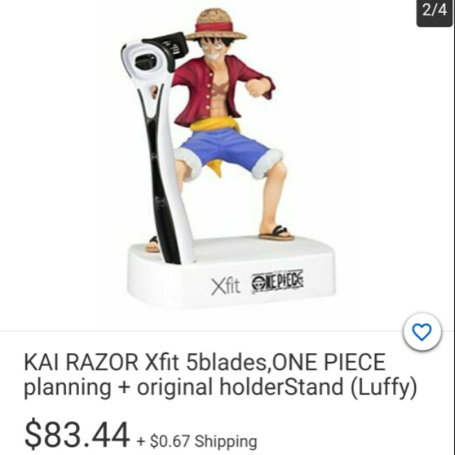 Luffy Xfit 5 Blade Razor One Piece Pack Of 3 With Holder Stand Shopee Philippines