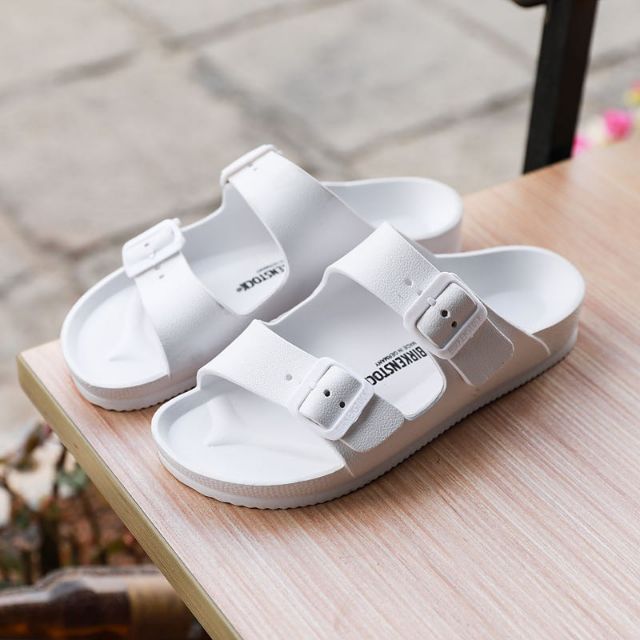 white 2 strap birkenstock