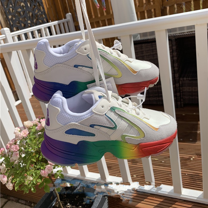 New Adidas Yung 96 Chasm Style Women S Rainbow Bottom Running Shoes Clunky Sneaker Eg3962 Eu36 45 Shopee Philippines