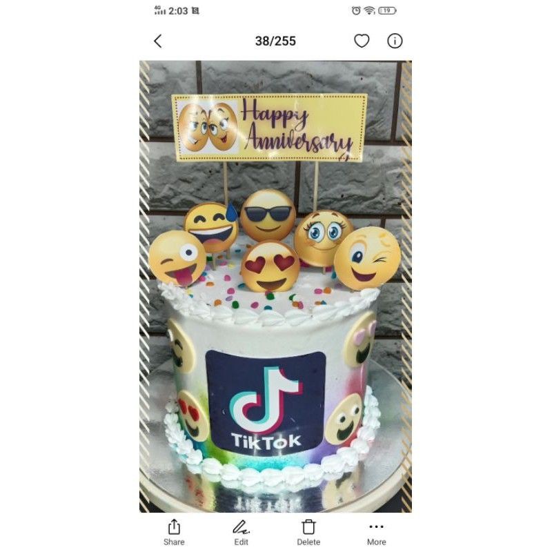 Tiktok emoji cake topper Shopee Philippines