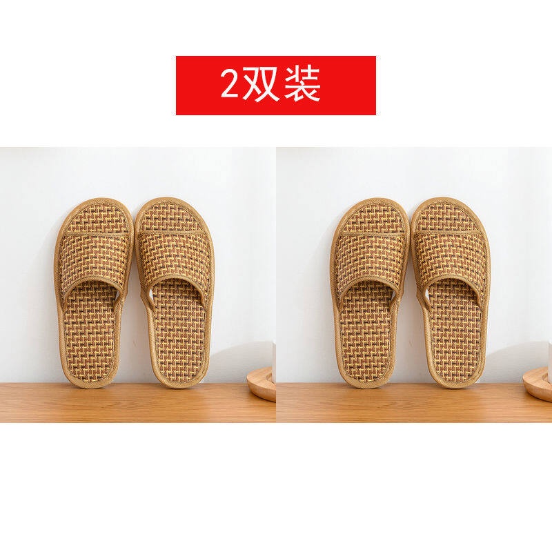 Bamboo sandals】 Buy one get one free summer slippers couples home mat bamboo  rattan grass in four q | Shopee Philippines