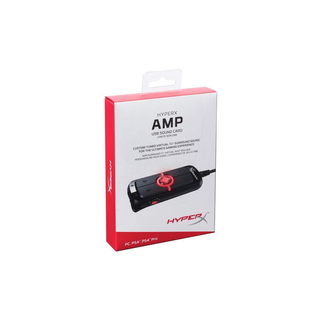 HyperX AMP USB Sound Card HXUSCCAMSSBK 7.1 Surround Sound Shopee