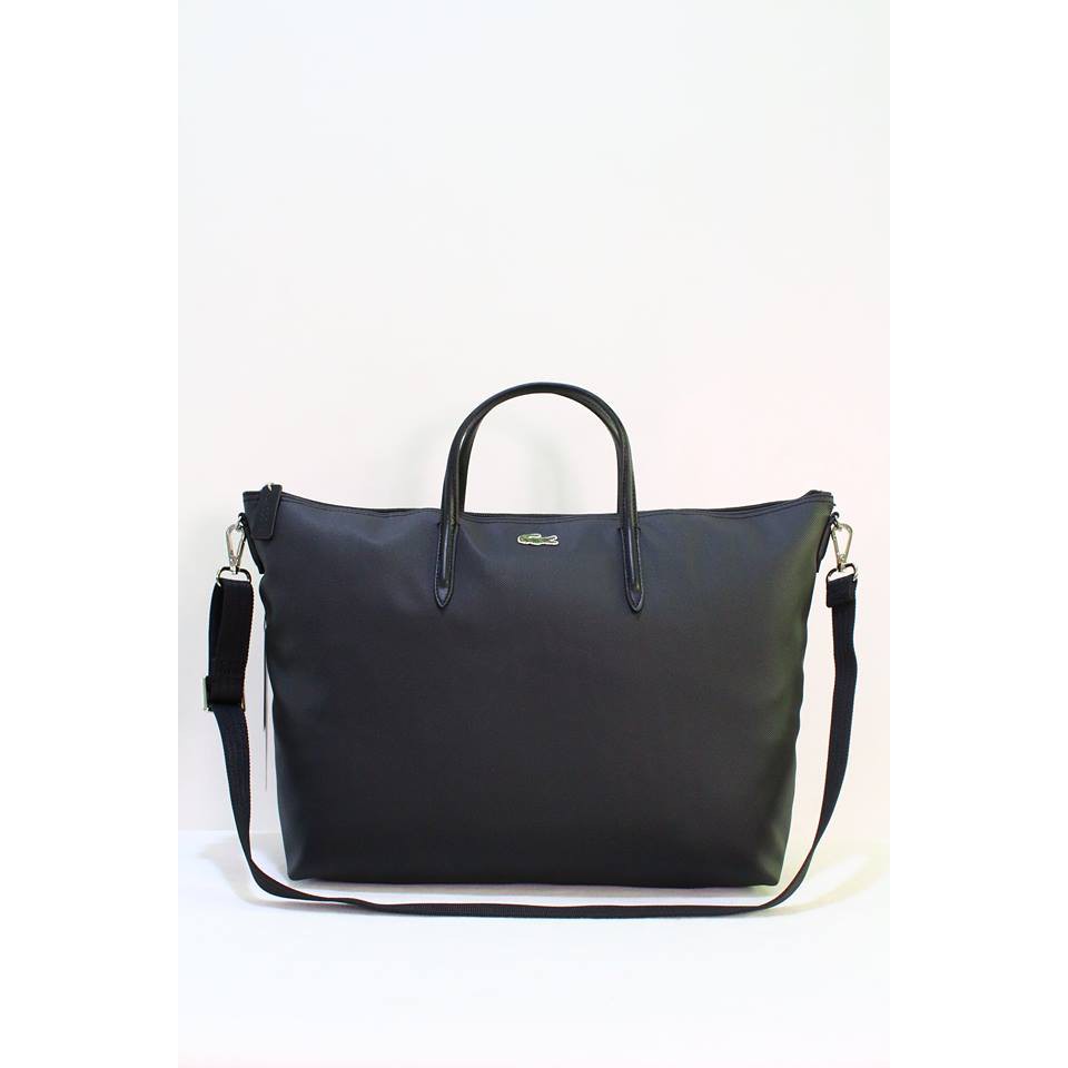 lacoste dual carry tote bag