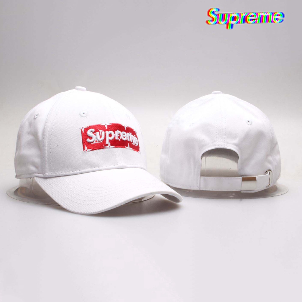 supreme white hat