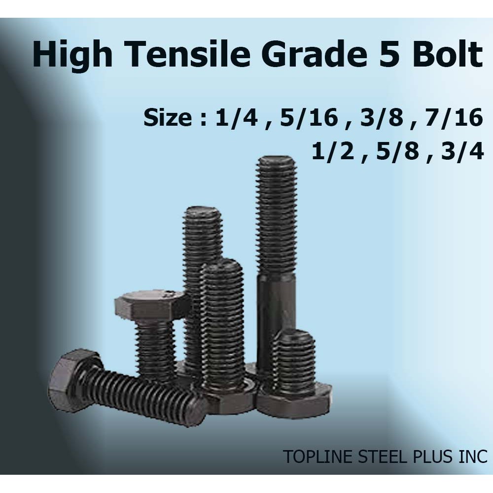 5-10-pcs-5-16-x-3-4-4-high-tensile-bolt-hexagonal-cap-screw-nc