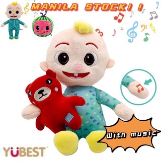 Cocomelon Musical Bedtime JJ Doll Music JJ Plush Toys Singing JJ Plush Figures Doll Stuffed toy