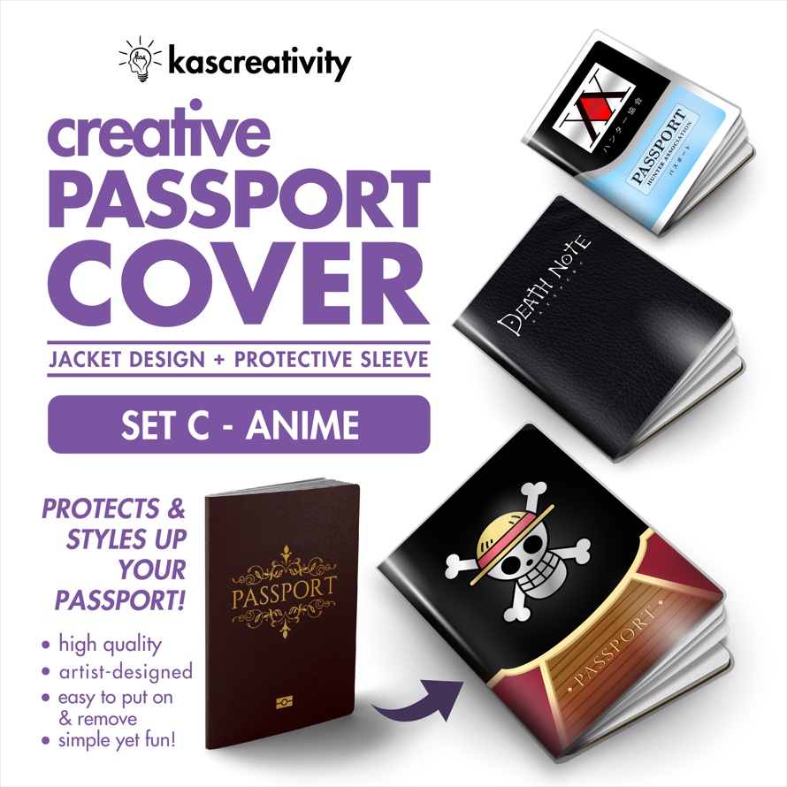 ANIME Creative Passport Cover (Passport holder protector sleeve jacket
