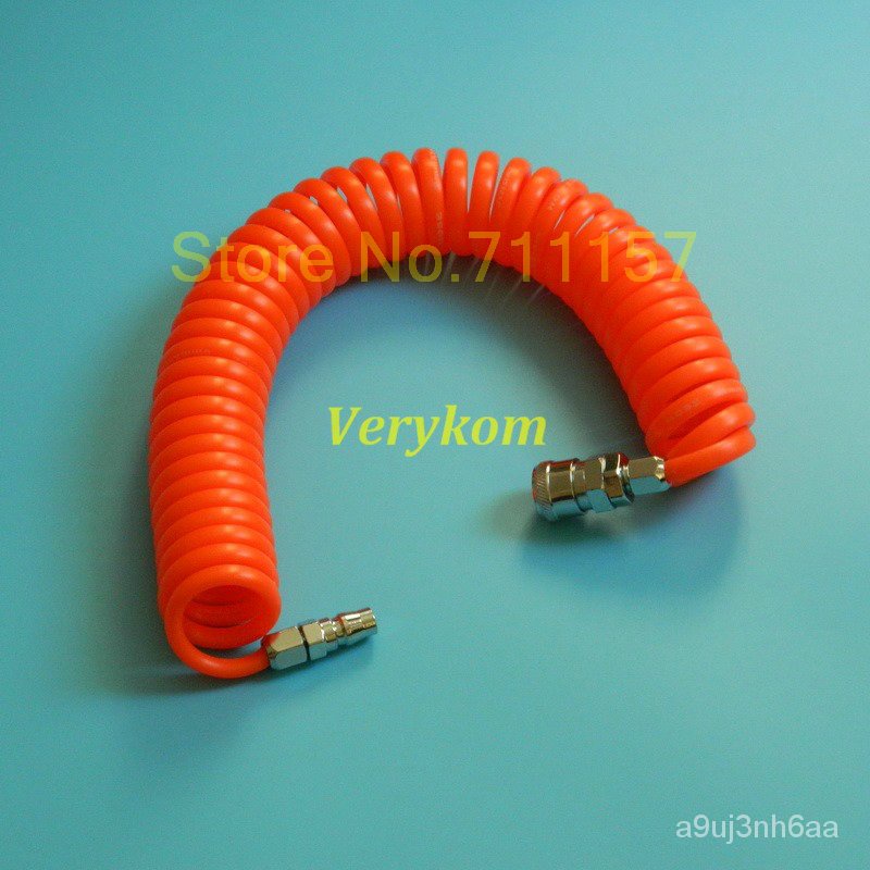 PU 6mm x 4mm Polyurethane Air Compressor Hose Tube Flexible Air Tool With Connector PU0604