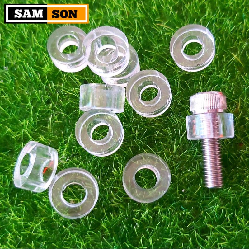 25pcs 6mm Acrylic Clear washers/spacer(ship agad) Shopee Philippines