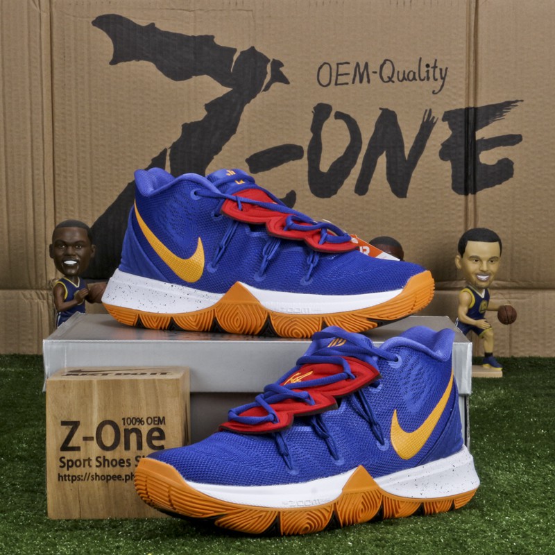 kyrie 5 blue and orange