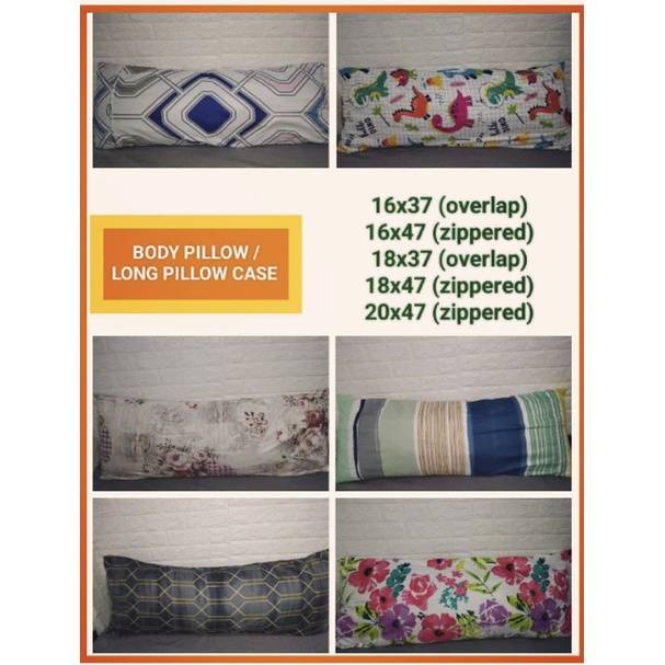 C O D BODY PILLOW / LONG PILLOW CASE (ALL SIZES AVAILABLE) Shopee