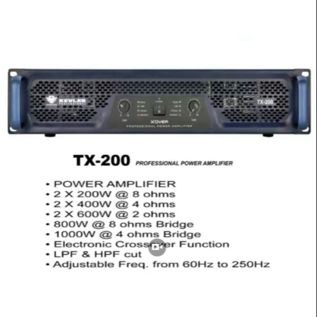 Kevler Tx 0 Professional Power Amplifier 0w Shopee Philippines