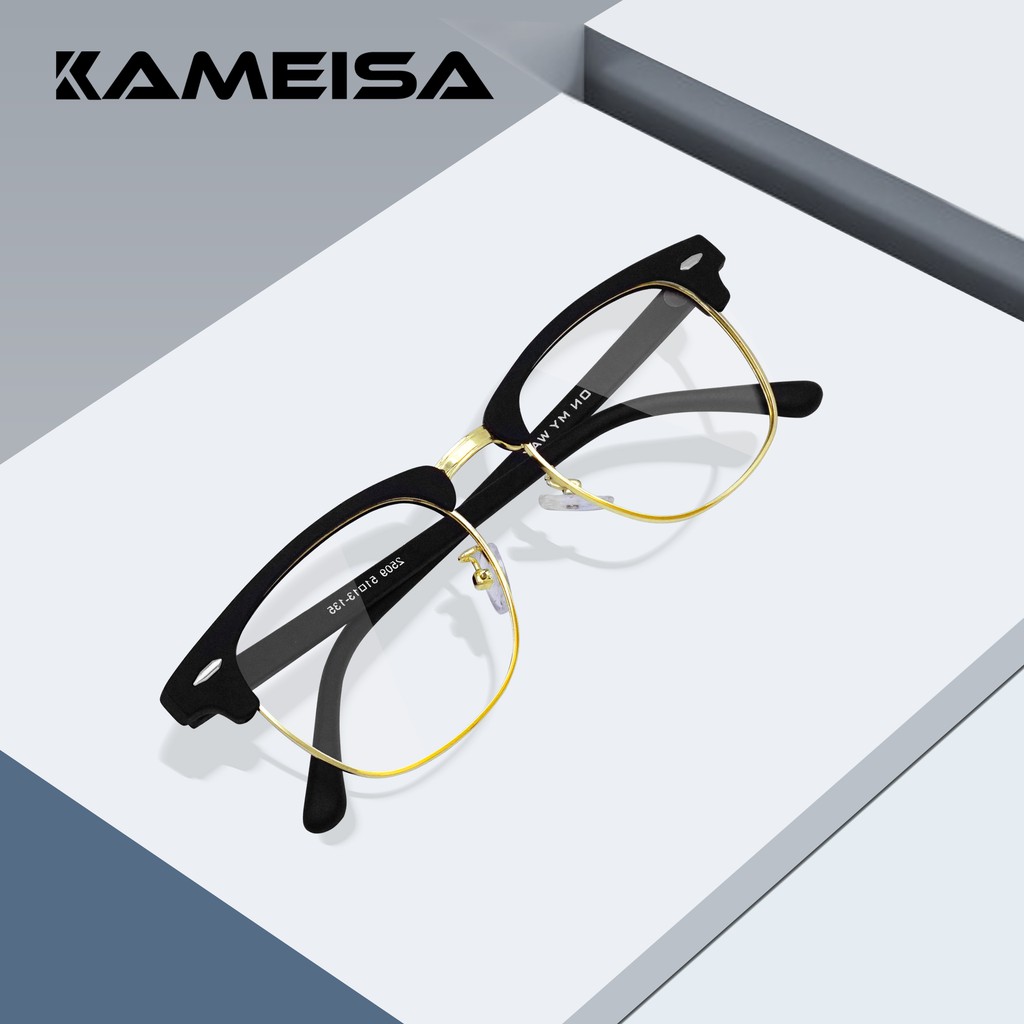 Cod New Kameisa Anti Blue Light Blocking Glasses Transparent Spectacles Frame Plastic Computer Gaming Glasses Cermin Mata Anti Silau Uv Protection Eyeglasses Frame 299