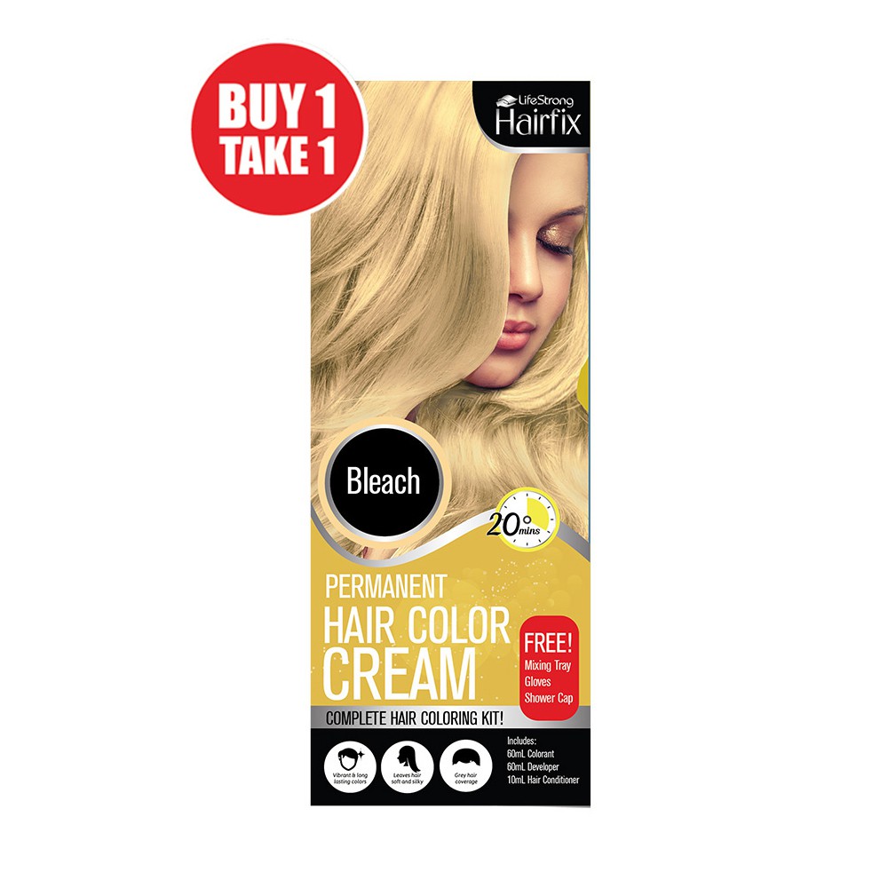 Hairfix Permanent Hair Color Cream Kit Bleach 120ml (Buy1 Take1) Shopee Philippines