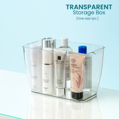 Activebae Transparent Storage Box with Lid Pantry Wardobe Kitchen Organizer PET Plastic (One Size)