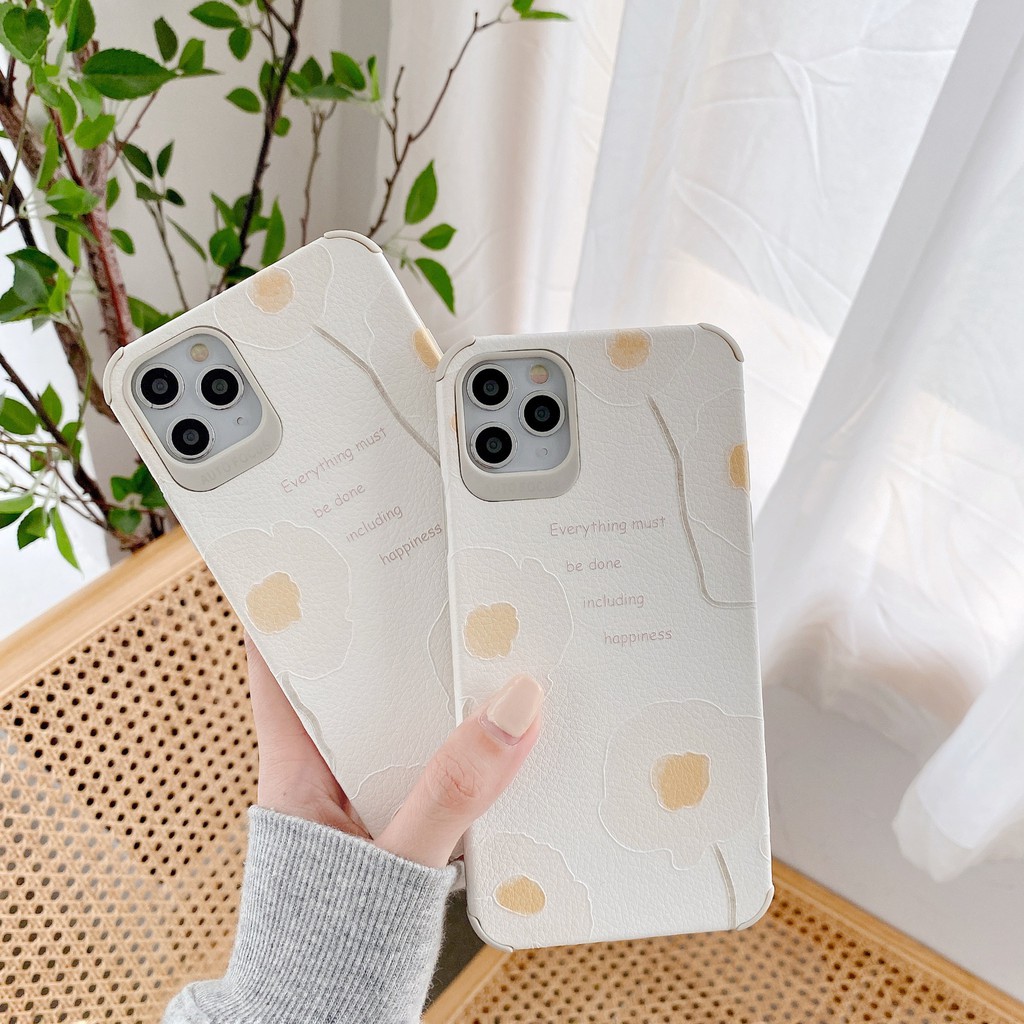 Aesthetic Iphone Case 7 8 Plus Se 11 Pro Max Leather Tpu Soft Cover Shopee Philippines