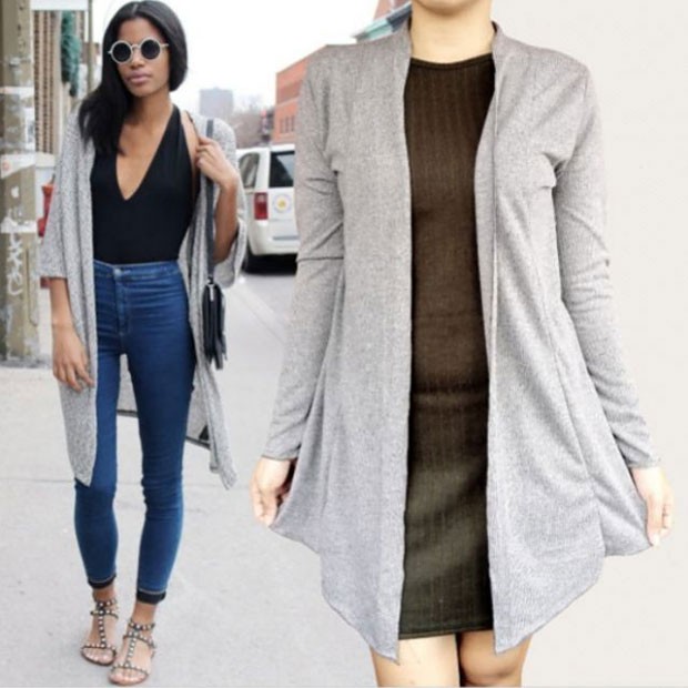 long blazer cardigan