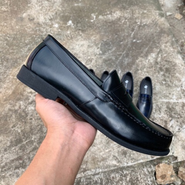 Liam Jacob Men Footwear Black Penny Loafer | Shopee Philippines