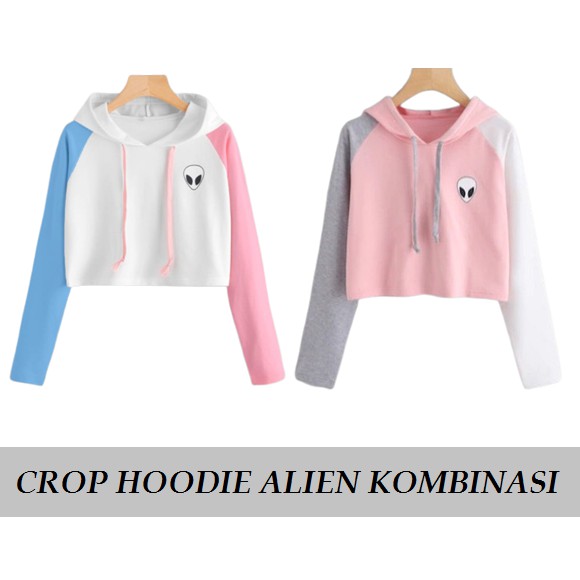 crop hoodie shopee