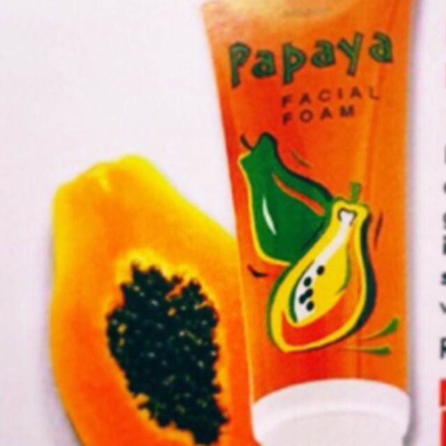 mistine papaya facial foam