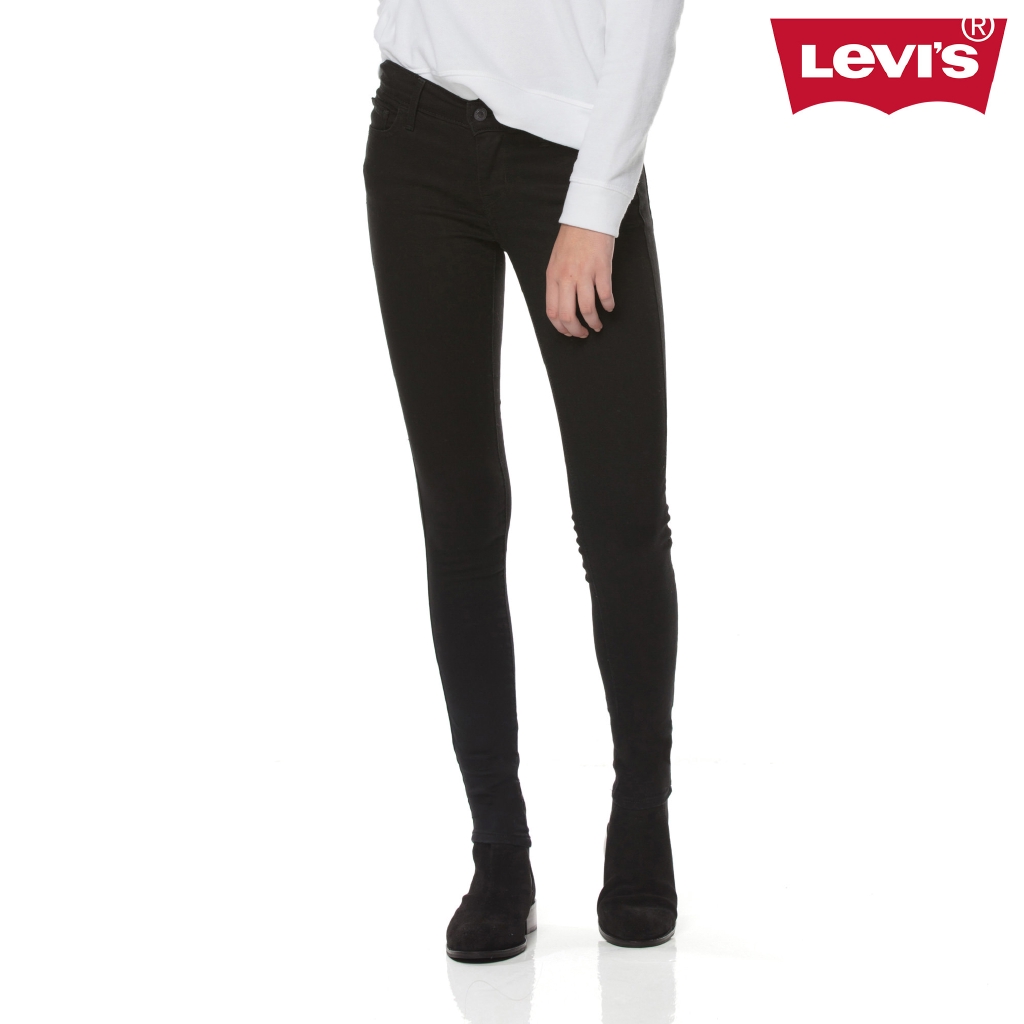 black skinny levi's womens