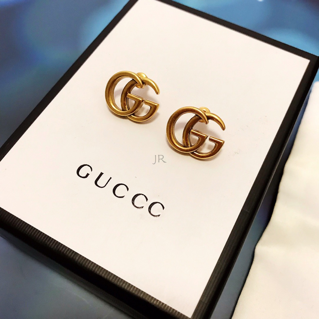 gucci gg tissue stud earrings