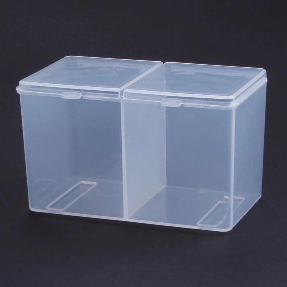 2 Compartments Gel Polish Remover Cotton Pad Storage Box Makeup Organizer  Case Nail Art Cotton Container | Shopee Philippines