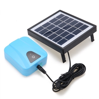 Solar Charging Moving Air Bubble Aerator Aquarium Fish Tank Pond Pump Hydroponic Oxygen #7